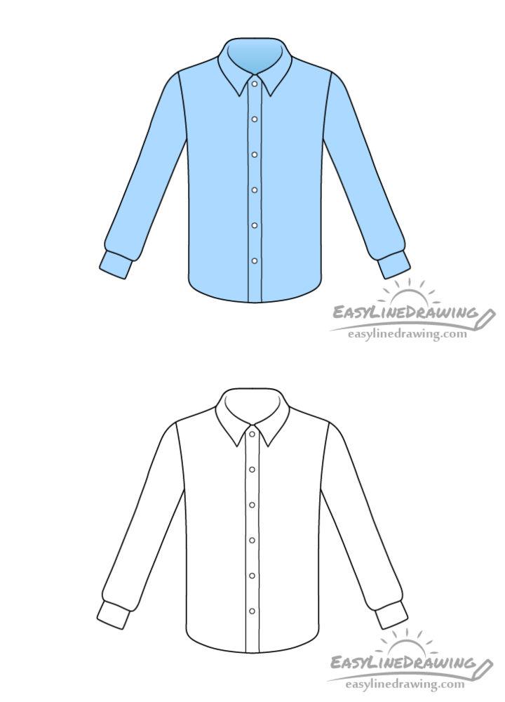 25 Easy Shirt Drawing Ideas How to Draw a Shirt