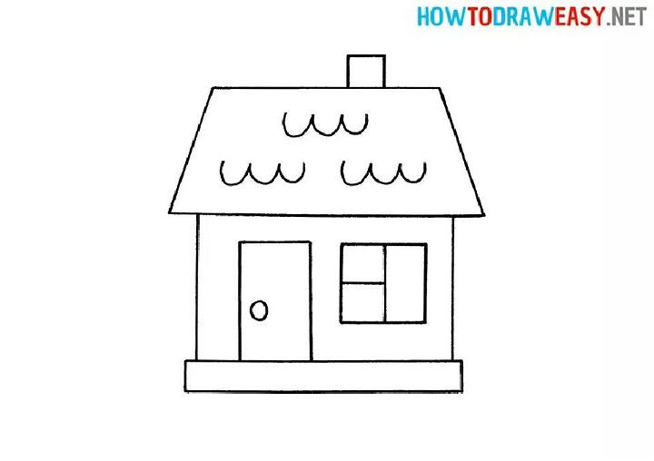 How to Draw a House for Preschoolers