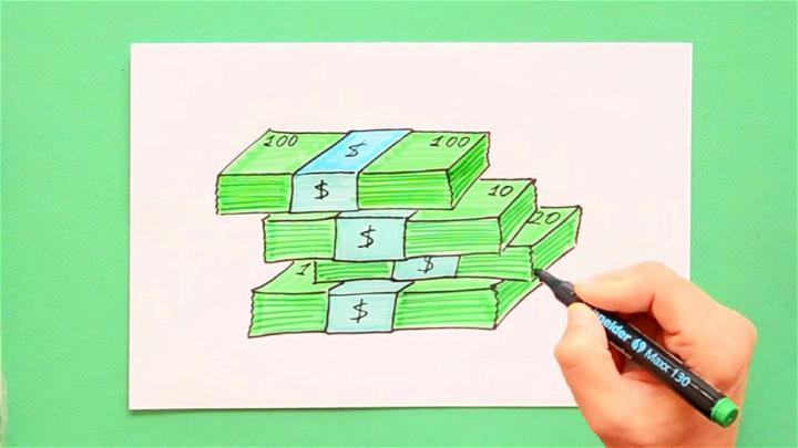 How to Draw a Pile of Money
