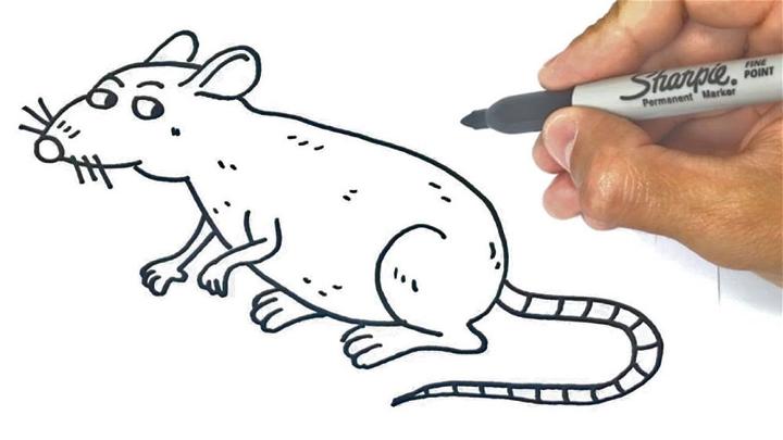 How to Draw a Rat Step by Step