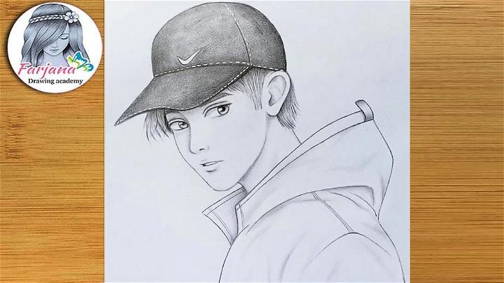 How to Draw a Realistic Boy with Cap