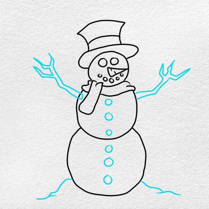 How to Draw a Snowman for Young Children