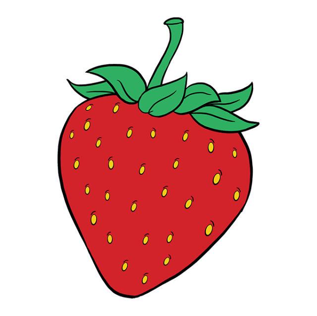 How to Draw a Strawberry