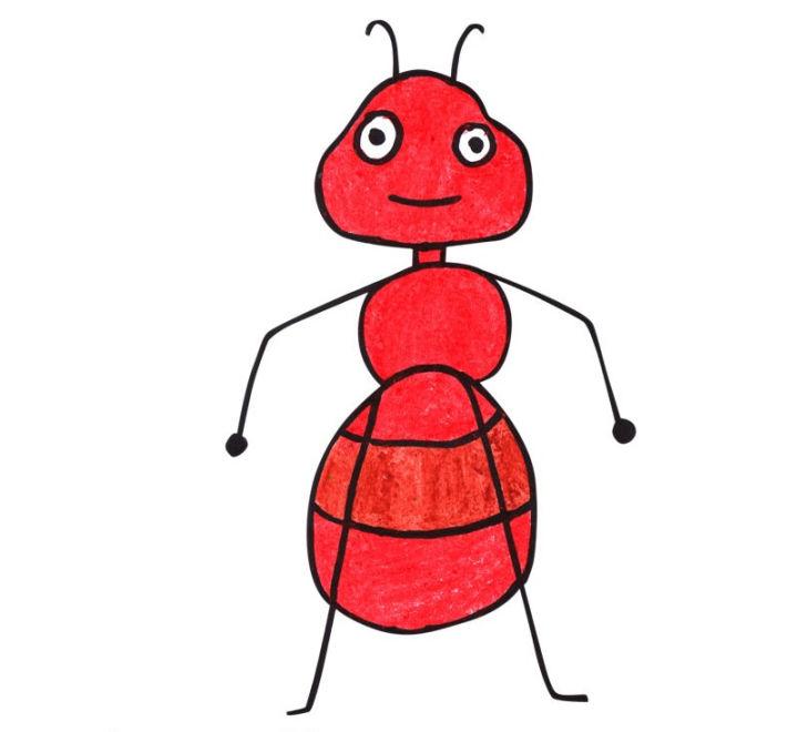 How to Draw an Ant from Letter A