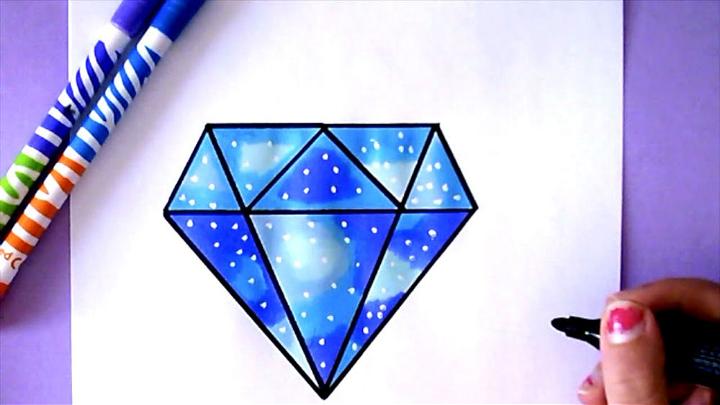 How to Draw and Color a Diamond