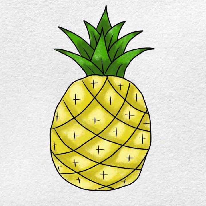 How to Sketch Pineapple