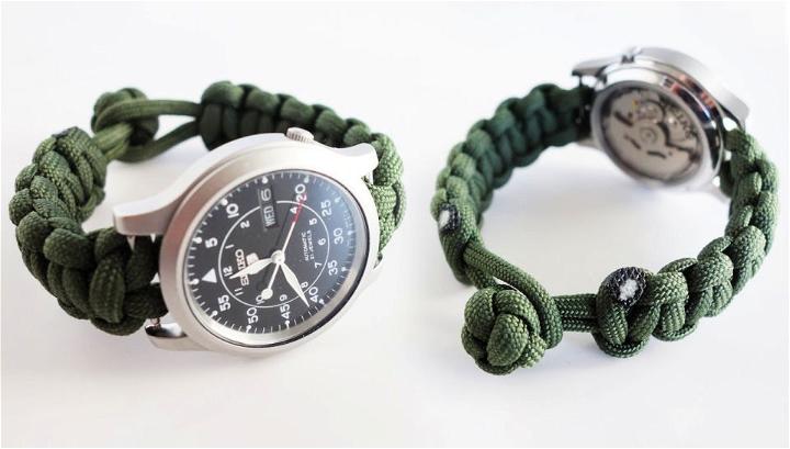 Knot and Loop Watch Band Without Buckle