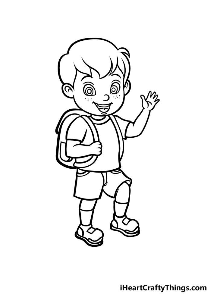 Little Boy Drawing in Just 6 Easy Steps