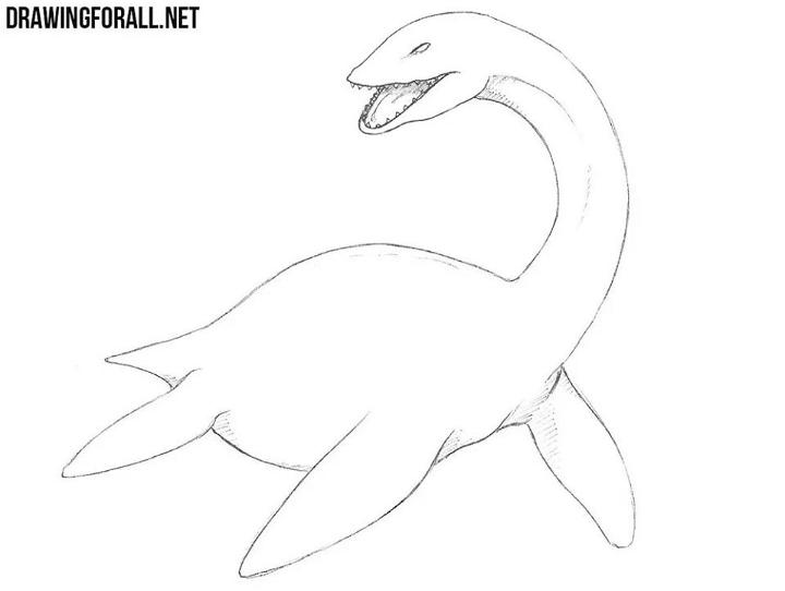 Loch Ness Monster Drawing