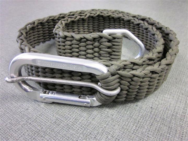 Making Paracord Belt with Carabiner Buckle