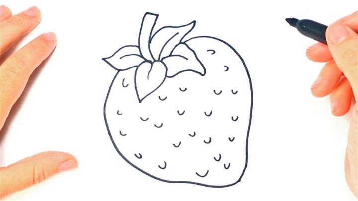 Marker Drawing Strawberry