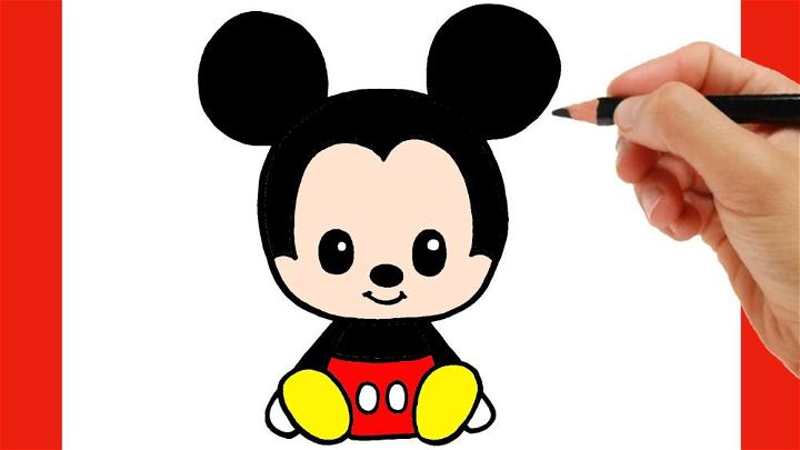 HOW TO DRAW MICKEY MOUSE EASY STEP BY STEP - YouTube