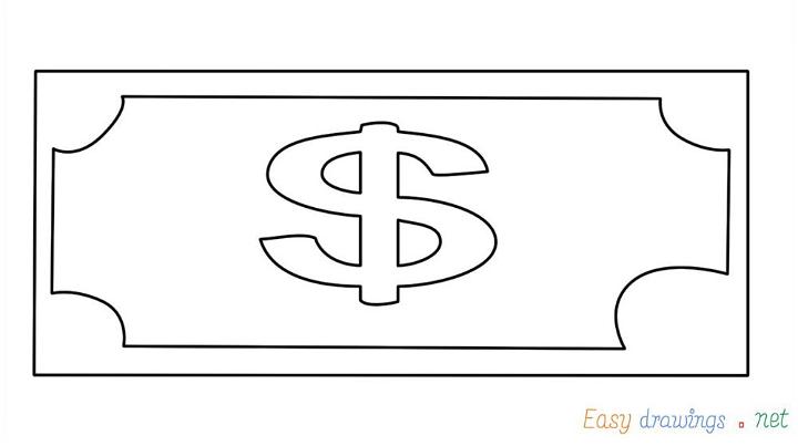 money symbol drawing