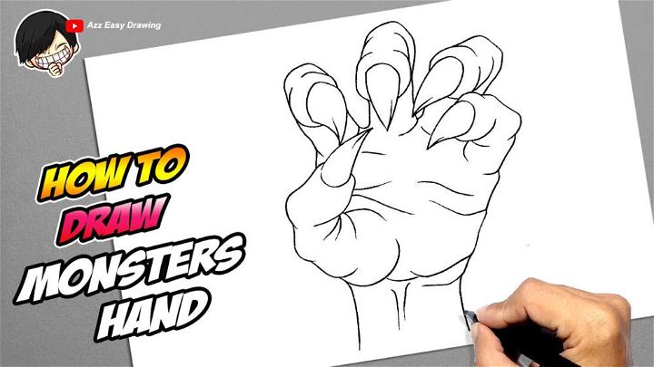 Monster Hand Drawing