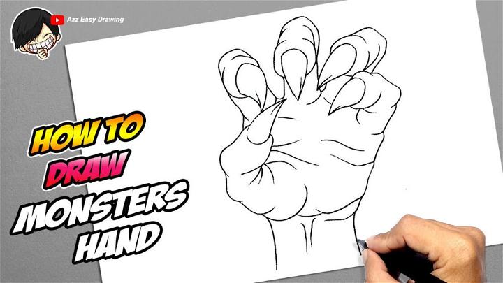 How to draw a Monster - Easy Drawing Art