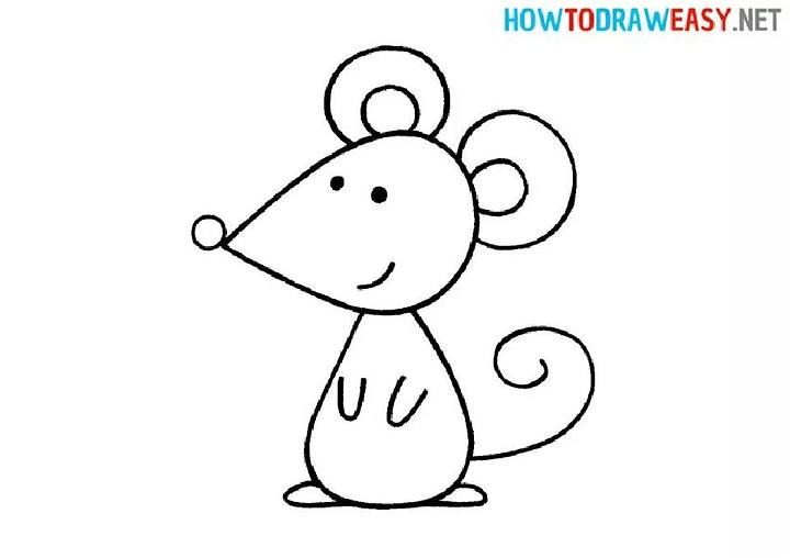 Mouse Drawing for Preschoolers