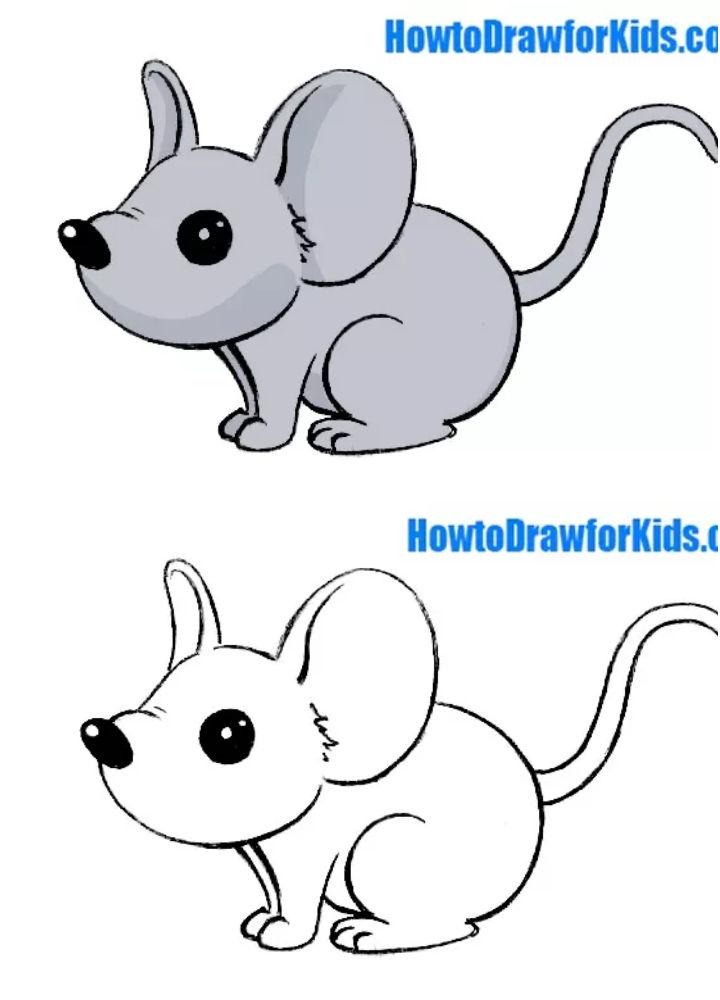 Mouse Pictures to Draw for Kids