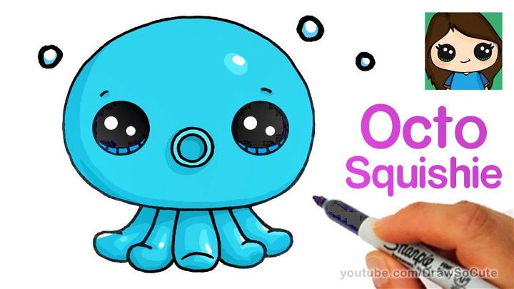 Octo Squishie Drawing