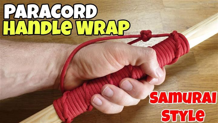 Paracord Handle Wrap with Loop for Walking Stick