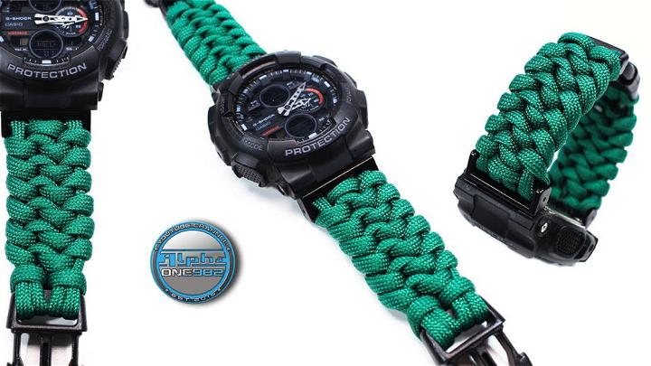 Paracord Watch Strap Snake Knot Pattern