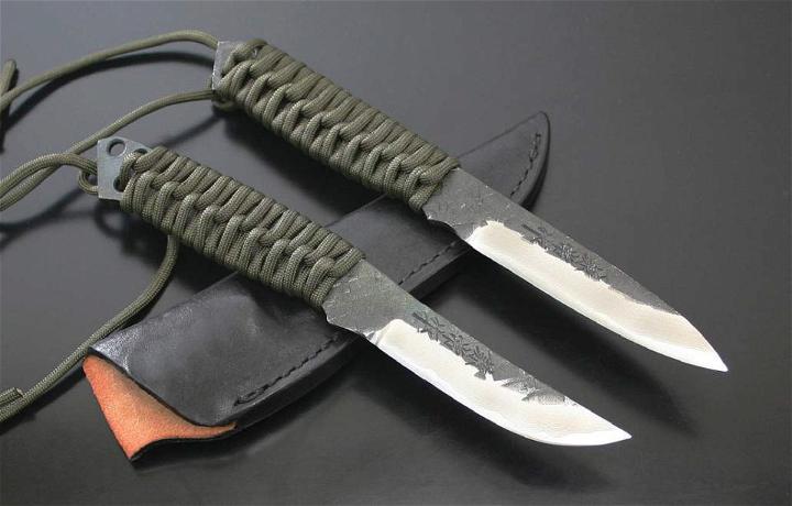 Paracord Wrapped Knife Handles