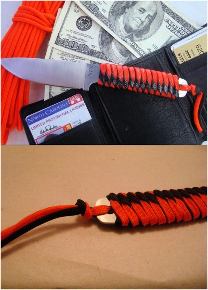 Paracord Wrapping a Knife Handle