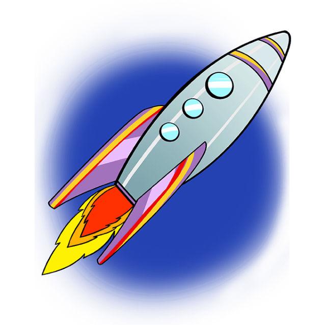 Rocket Ship Drawing