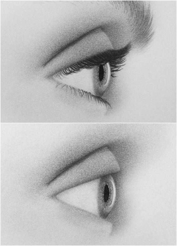 Side Profile Eye Drawing