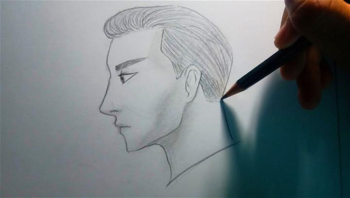 Side Profile Line Drawing