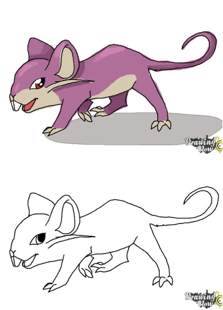 Simple Anime Rat Drawing