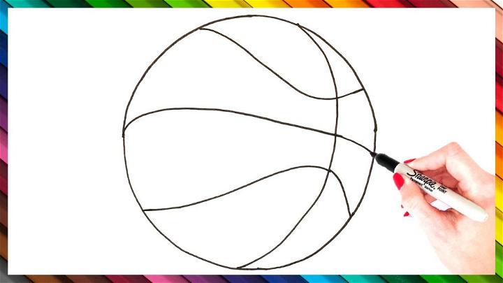 Simple Basketball Drawing