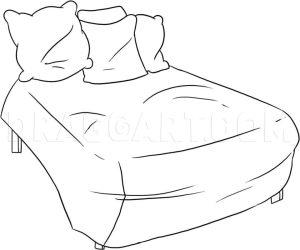 25 Easy Bed Drawing Ideas - How to Draw a Bed