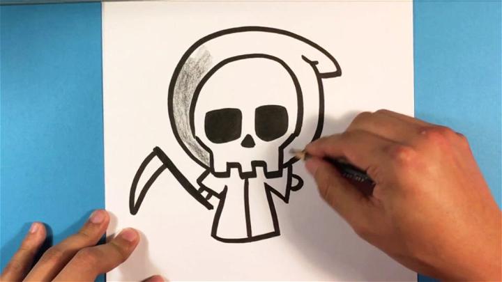 Simple Grim Reaper Drawing