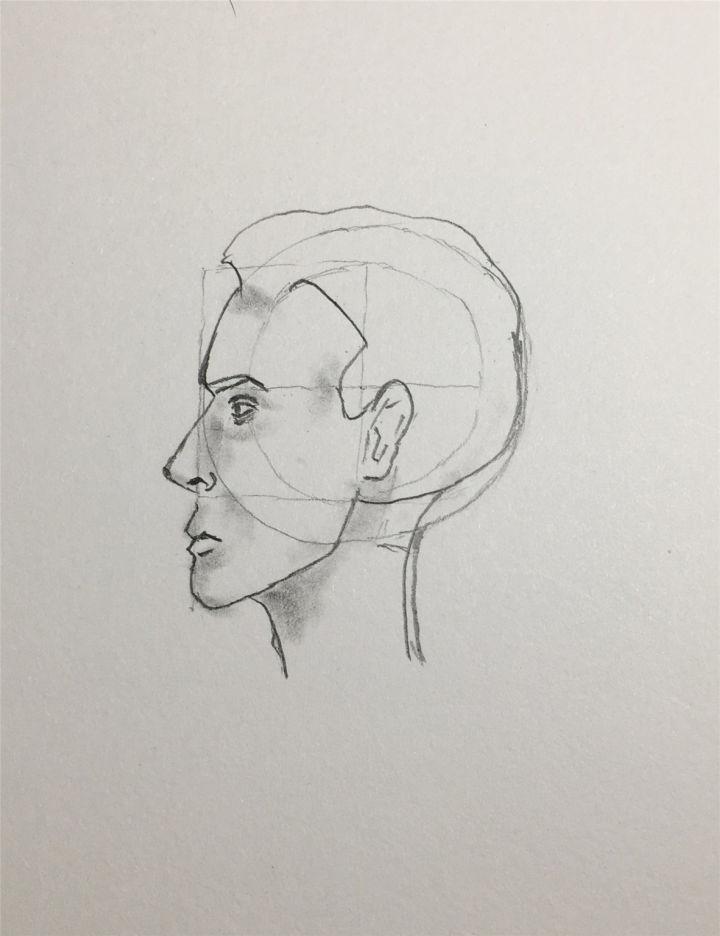 Simple Side Profile Drawing for Beginners