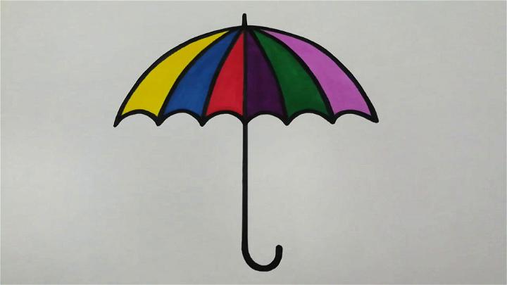 Premium Vector | Step by step to draw umbrella drawing tutorial umbrella  drawing lesson for children