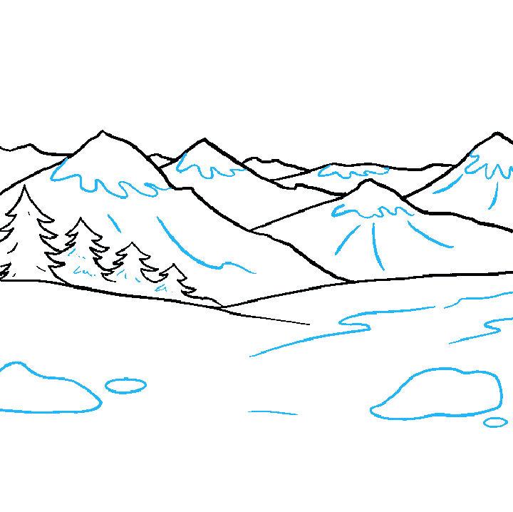 Simple Way to Draw a Mountains