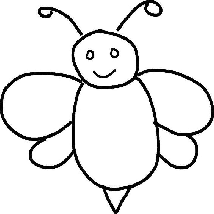 Sketch Bee Drawing