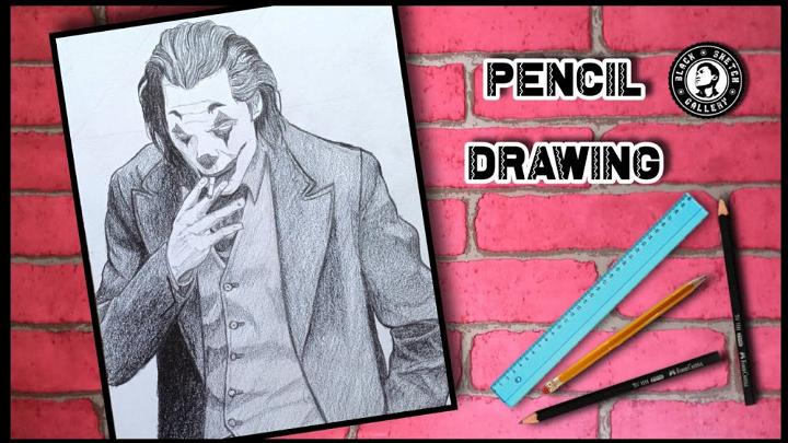 Smoking Joker Drawing for Beginners