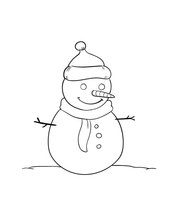 Snowman Drawing Step by Step Guide