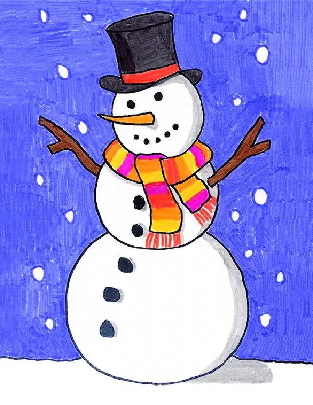Snowman Pictures to Draw
