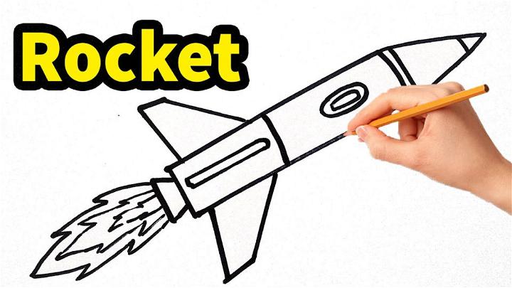 Step By Step Rocket Drawing