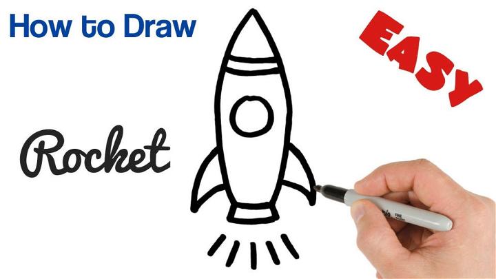 20 Easy Rocket Drawing Ideas - How to Draw a Rocket