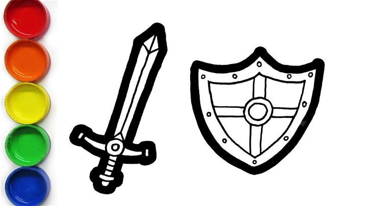 Sword and Shield Drawing