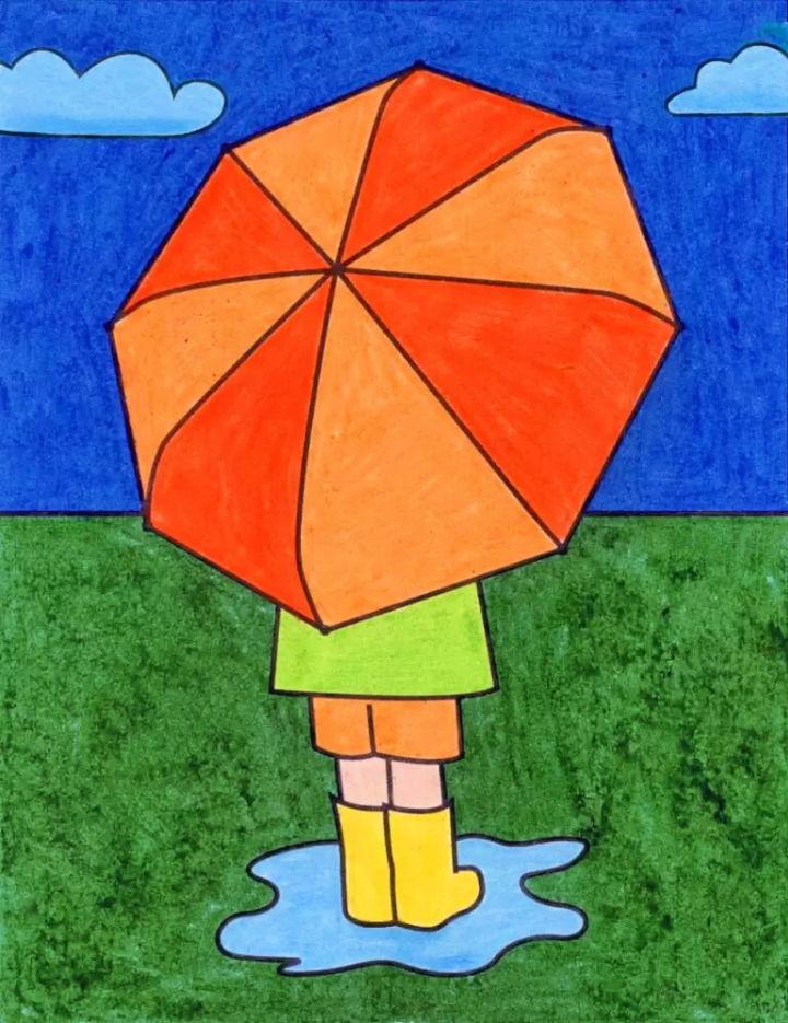 Umbrella Drawing For Kids