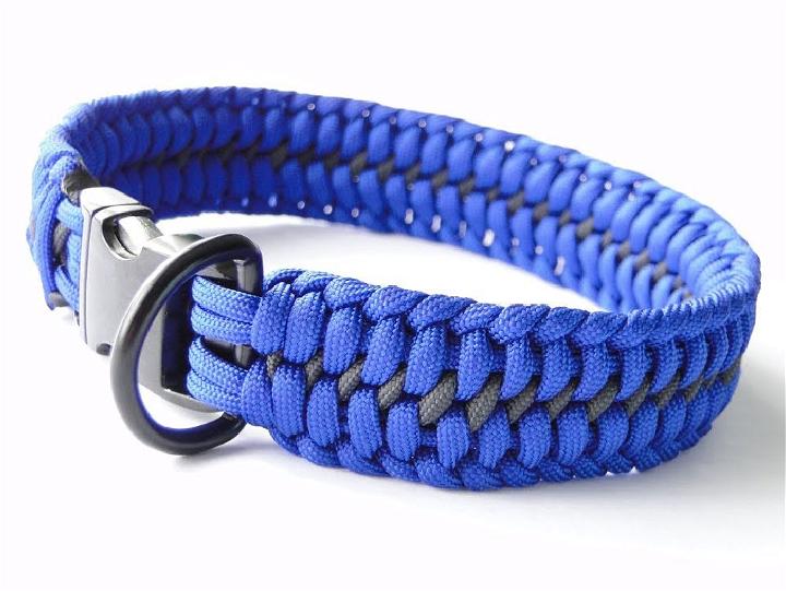 Wide 6 Strand 550 Paracord Dog Collar