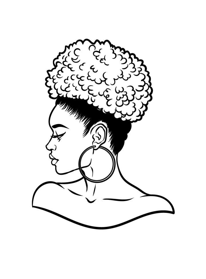 simple profile drawing