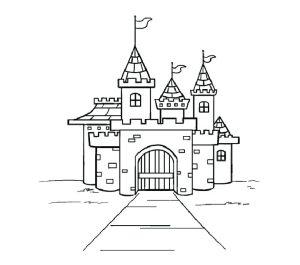 25 Easy Castle Drawing Ideas - How to Draw a Castle