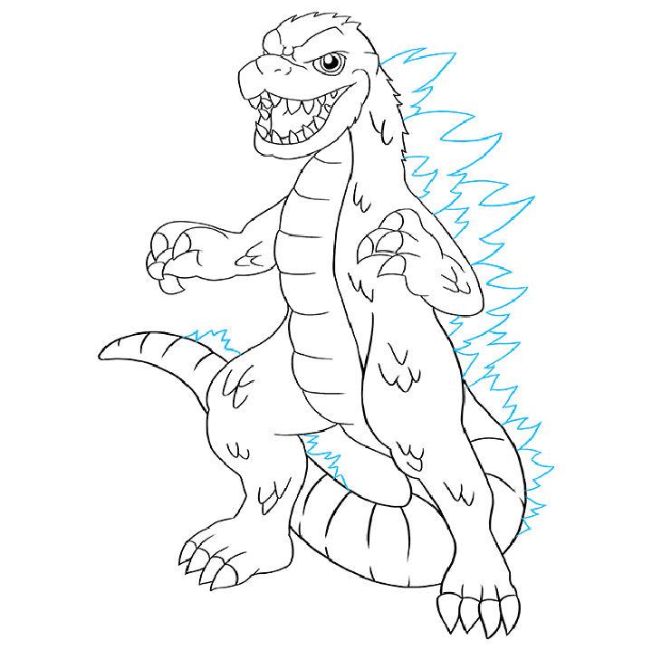 Wonderful Godzilla Drawing for Beginner