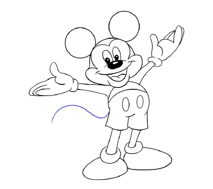 Wonderful Mickey Mouse Drawing