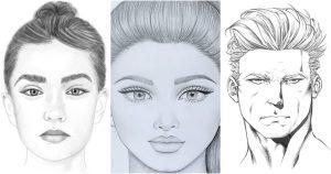 25 Easy Face Drawing Ideas - How to Draw a Face - Blitsy